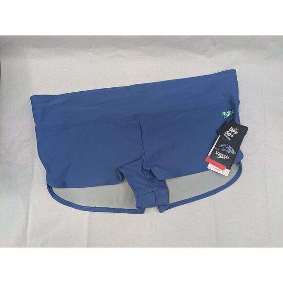 Speedo Active Women's Solid Boyshort Swimsuit Bottom Bright Cobalt sz XL NWT - Picture 1 of 10